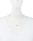 Happy Pendant Diamond Bezel Necklace