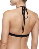 Netting High-Neck Halter Swim Top