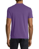 Short-Sleeve V-Neck T-Shirt, Purple