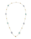 Siviglia Resort Aquamarine & Chalcedony Long Necklace