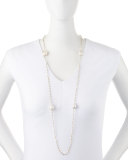 Keshi Pearl Necklace, 42"L 