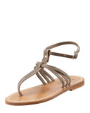 Papyrus Ankle-Strap Thong Sandal