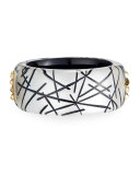 Golden-Studded Hinge Bracelet