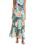 Arcadia Floral-Print Easy Culottes