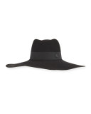 Fara Classic Felt Hat, Black