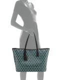 Marlborough Iphis-Print Tote Bag, Dark Green