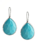 Turquoise Teardrop Earrings, Medium