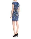 Nakia Guipure Lace Short-Sleeve Dress