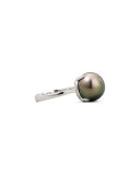 Gray South Sea Pearl & Diamond Ring