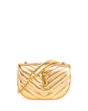 Monogram Small Bubble Chain Crossbody Bag, Gold