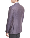 G-Line Mini-Check Sport Jacket, Purple