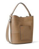 Miranda Medium Leather Shoulder Bag, Dune