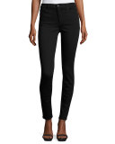 Charlie High-Rise Skinny Jeans, Black