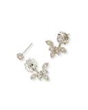 Diamond Petal Jacket Earrings