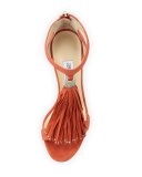 Viola Suede Tassel Sandal