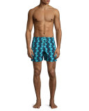 Moorea Graphic Fish Swim Trunks