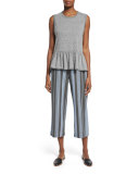 The Easy Cropped Pants, Playa Stripe