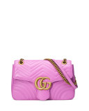 GG Marmont 2.0 Medium Quilted Shoulder Bag, Bright Pink