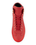Argyle Men's Textured Leather High-Top Sneaker