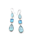 Wonderland Three-Drop Earrings in Blue Star