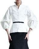 Silk Faille Blouse