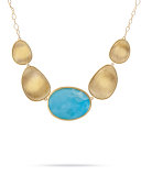 Lunaria 18K Yellow Gold & Turquoise Necklace