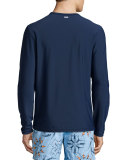 Men's Long-Sleeve Rashguard, Navy