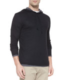 Double-Layer Hoodie Pullover