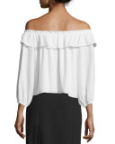Totto Off-The-Shoulder Ruffle Top