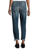 The Fling Cropped Boyfriend Jeans w/Studs, Whiskey Destroy