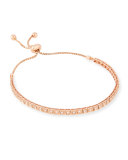 18K Rose Gold Square Diamond Bracelet