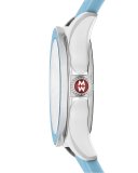 Cape Topaz Watch w/Silicone Strap, Sky Blue