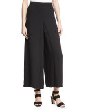 Drama Silk Georgette Wide-Leg Pants