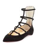 Toerless Muse Caged Skimmer Flat, Black