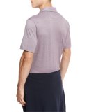 Textured Polo Shirt, Red