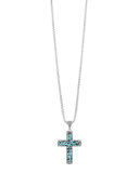 Turquoise Cross Pendant Necklace