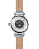 The Canfield 38mm Watch w/Alligator Strap, Light Blue