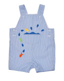 Corduroy Fish Overalls, Blue, Size 3-24 Months