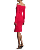 Life Is Real Off-The-Shoulder Dress, Salsa Red