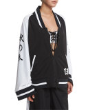 Short Kimono Track Jacket, Puma Black
