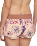 Final Blow Printed Swim Shorts