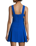 Harlie Fit-&-Flare Dress, Blue