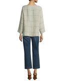 Straight-Leg Cropped Jeans