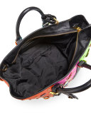 Trinket Colorblock Tote Bag, Multi