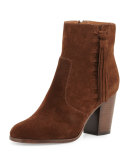 Myra Tassel Suede Bootie, Brown
