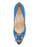 Hangisi 105mm Satin Pump, Cobalt Blue