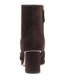 Marmont Suede 75mm Ankle Boot, Brown