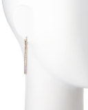 18K Rose-Gold Diamond Baguette Stick Earrings