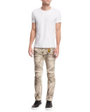 Motard Twill Pants, Beige
