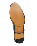 Leather Brogue Chelsea Boot, Black